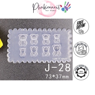 Khuoon silicon đúc charm nail các kiểu