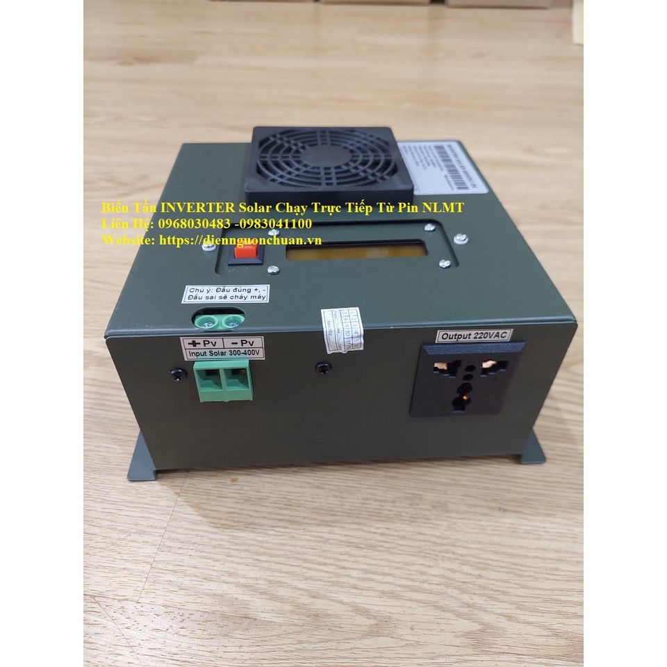 BIẾN TẦN SOLAR Chạy TrựcTiếp Từ Tấm Pin NLMT 2KVA/1600W