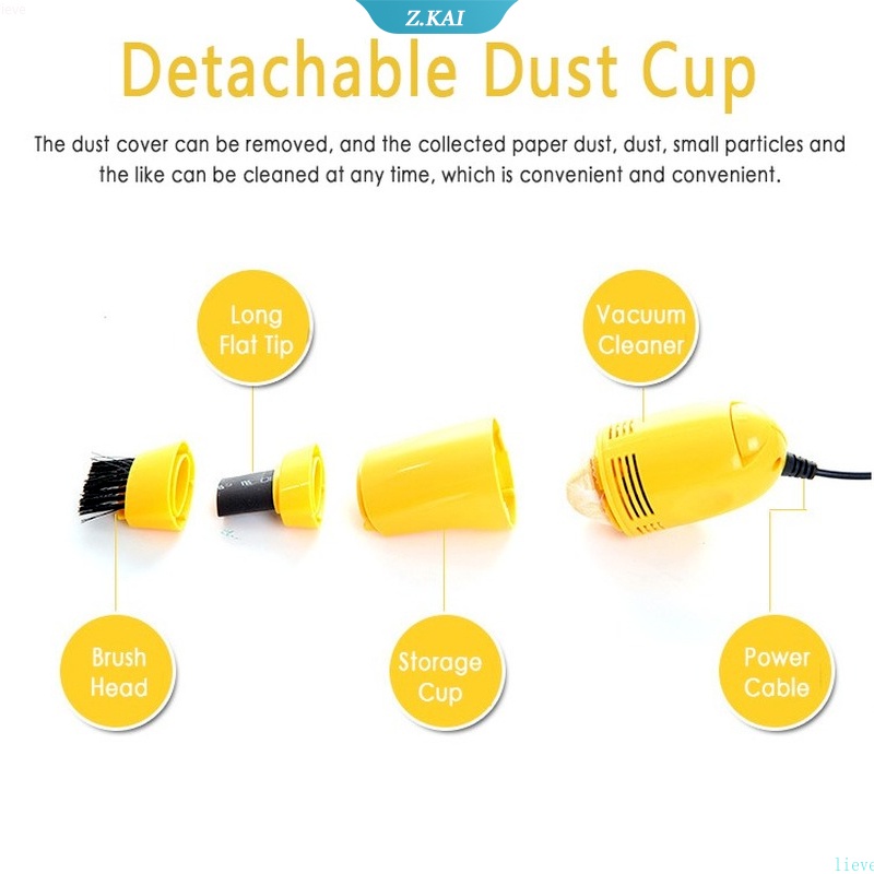 Máy Hút Bụi Bàn Phím Kết Nối USB Thiết Kế Nhỏ Gọn Cho Laptop Máy Tính