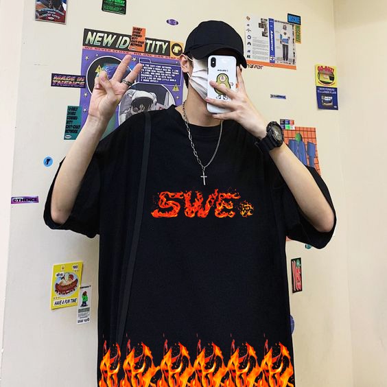 Áo thun tay lỡ SWE cao cấp, áo phông nam nữ T shirt unisex, Dricco official