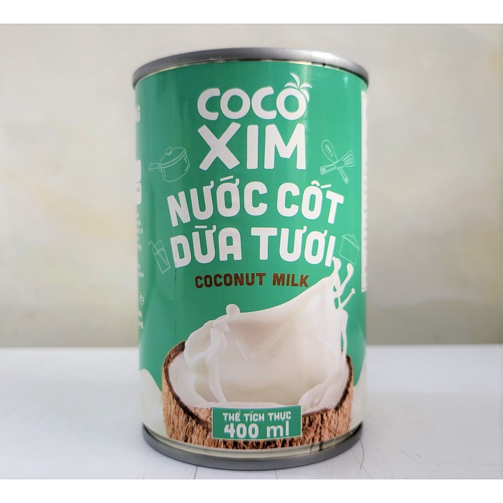 [Hộp 400ml – Nhãn XANH] NƯỚC CỐT DỪA TƯƠI Cocoxim [VN] BETRIMEX Coconut Milk