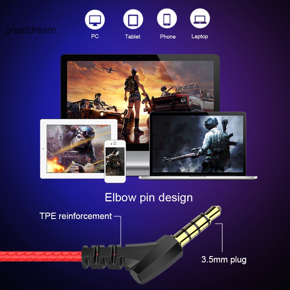 Tai Nghe Chơi Game Có Dây GR G11-A Universal Kèm Mic Dành Cho Điện Thoại / PC