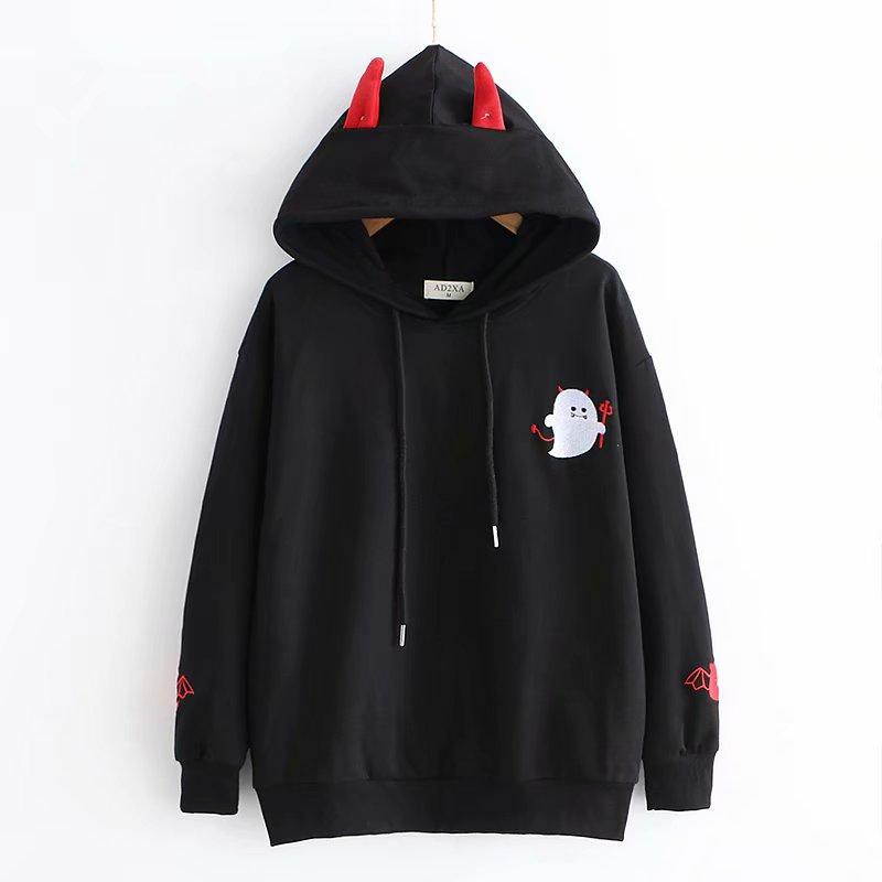 Áo Khoác, Áo Khoác HOODIE Unisex Nam Nữ Con Quỷ Cute Chất Vải Cao Cấp Thời Trang Năng Động Trẻ Trung || Hany Shop | BigBuy360 - bigbuy360.vn