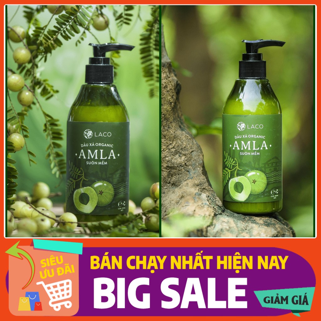 [SALE SỐC] Dầu xả Organic Amla - Mềm, mượt tóc - Chính hãng - LACO