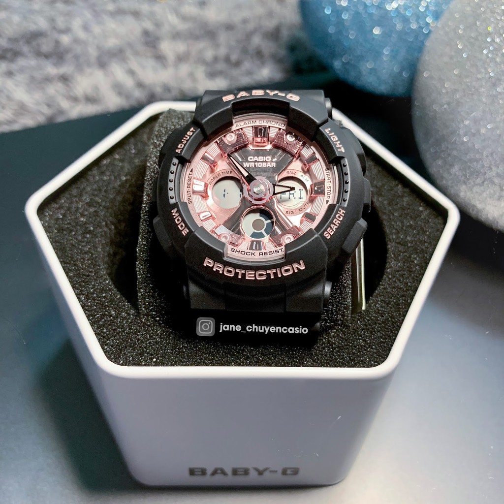 Đồng hồ Casio nữ Baby G - BA1301A4 màu hồng nhủ
