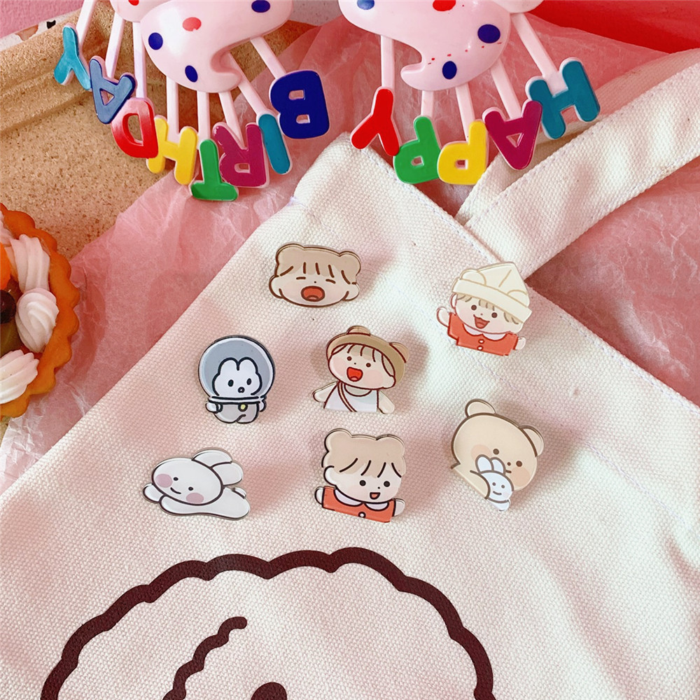 Ghim Cài Áo Thiết Kế Hình Hoạt Hình Dễ Thương Phong Cách Nhật Bản Hợp Thời Trang