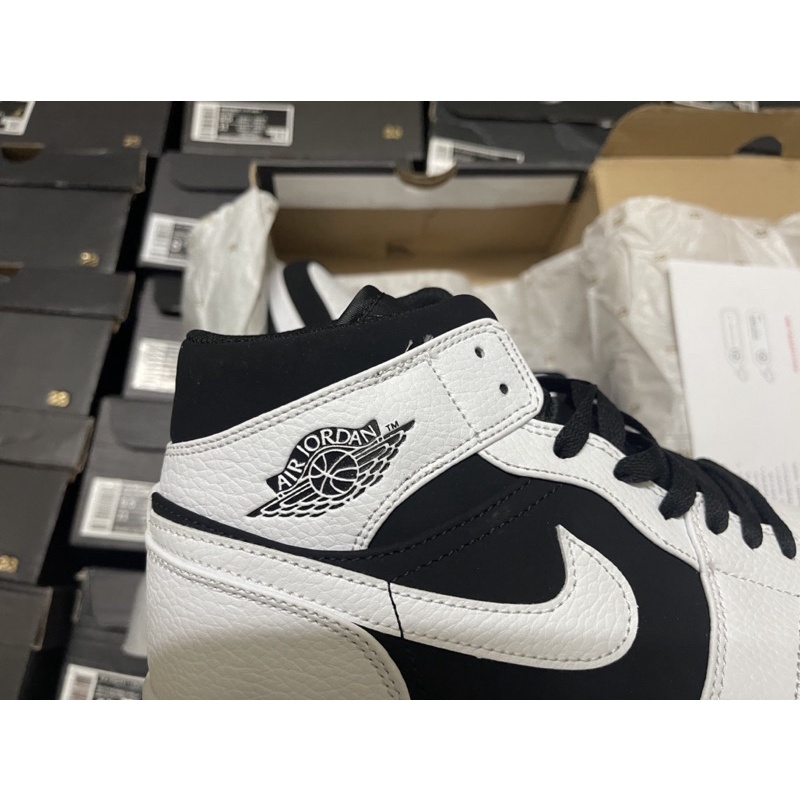 giày Air Jordan 1 Mid Tuxedo | giày thể thao white black | Bản cao cấp