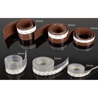1m Ron Chân Cửa Cao Su LOẠI CẢI TIẾN Dán Chống Bụi Côn Trùng 25 35 45mm
