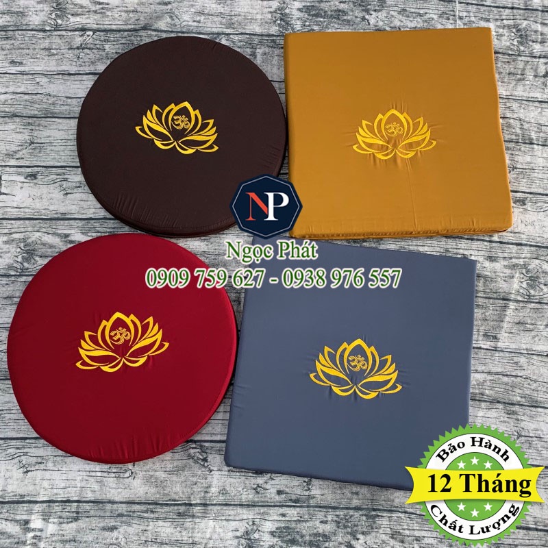 Đệm Ngồi Thiền MANDALA 50x50x5cm Thư Giãn Xoa Dịu Stress - Ruột Nệm Siêu Bền Đàn Hồi BH 12 Tháng
