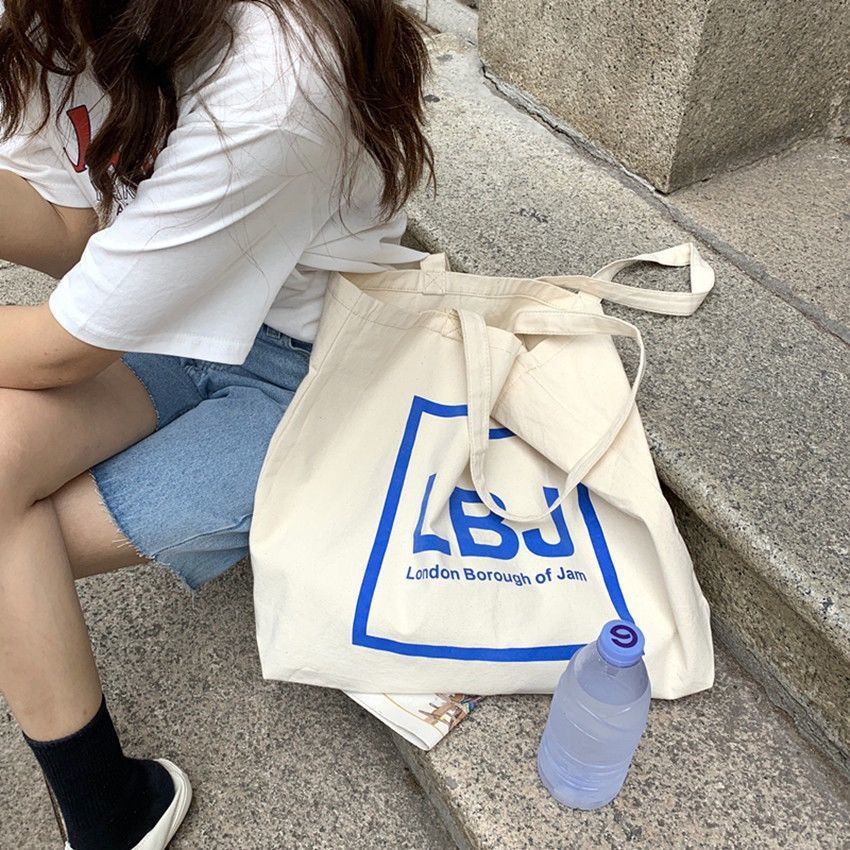 Túi Xách Canvas Cỡ Lớn Mẫu Mới 2022 Thời Trang Xuân Hè Hàn Quốc Cho Nữ