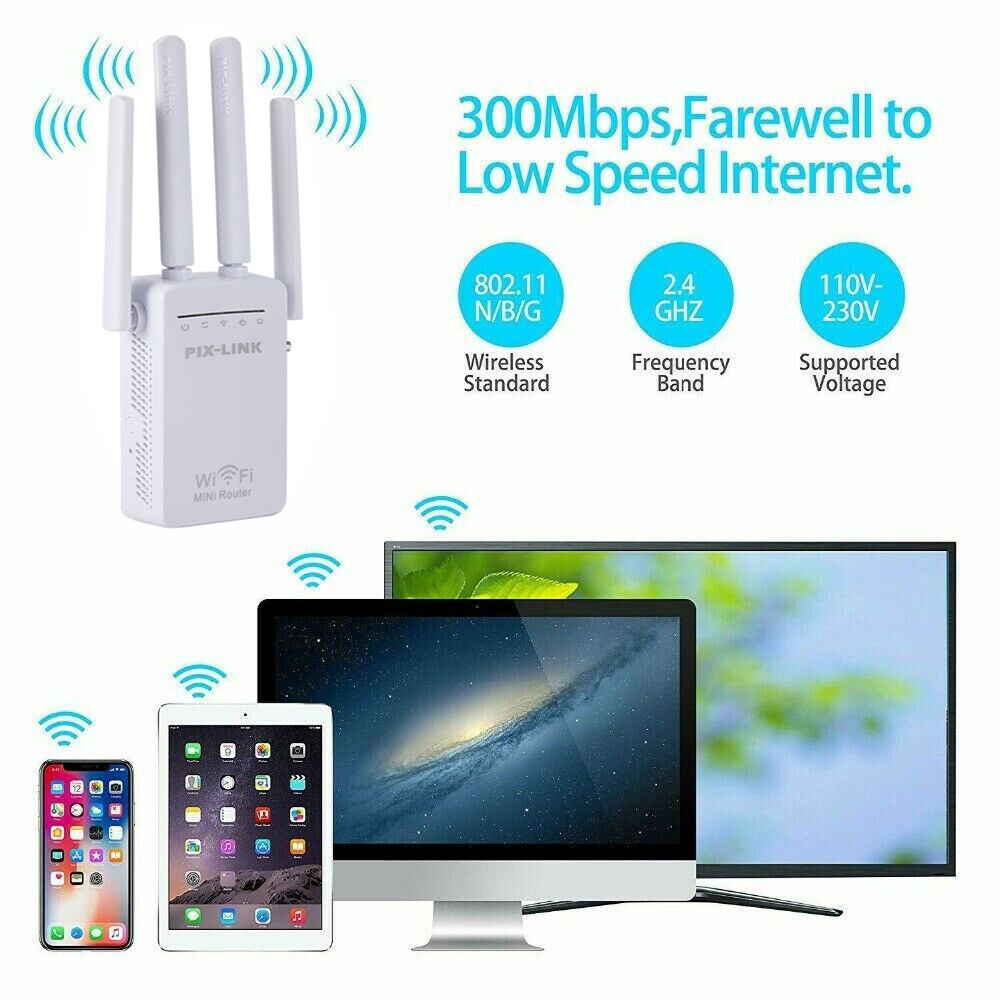 Thiết Bị Khuếch Đại Tín Hiệu Wifi Wr09Q 300mbps 2.4g | BigBuy360 - bigbuy360.vn