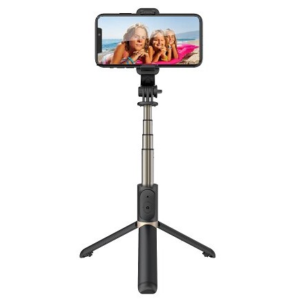 Gậy tự sướng, gậy chụp ảnh 3 chân đa năng gấp gọn Selfiecom L02, chụp hình bằng remote Bluetooth 4.0 -Hàng chính hãng