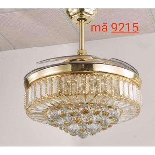 Đèn quạt trần trang trí xòe cánh 9215 + tặng bộ điều khiển từ xa cao cấp