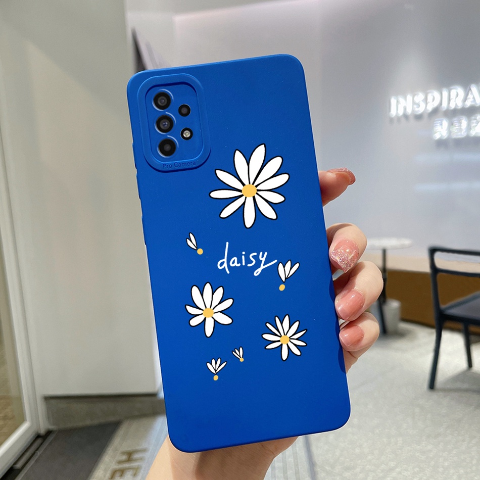 Ốp Điện Thoại Silicon Mềm Họa Tiết Hoa Oải Hương Tím Cho Samsung Galaxy A13 A03 A33 A53 A73