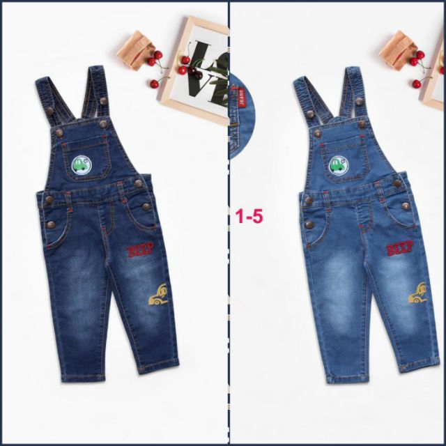 ( MỚI VỀ) yếm bò jeans dài Nexxi (1-5Y)