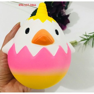 Squishy trứng nở loại to cảm xúc - đáng yêu hết cỡ