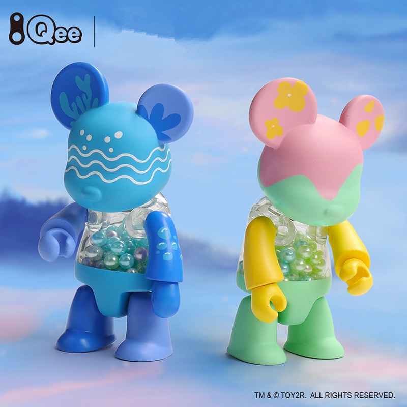 Lego QEE Hộp Mù Cầm Tay Netflix peripheral Hình Gấu Chơi Khuôn Lắp Ráp Thủ Công