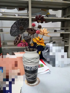 Bình gốm hoạ tiết cực đẹp