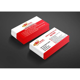 In name card (card visit) cán màng mờ 2 mặt [FREE SHIP]