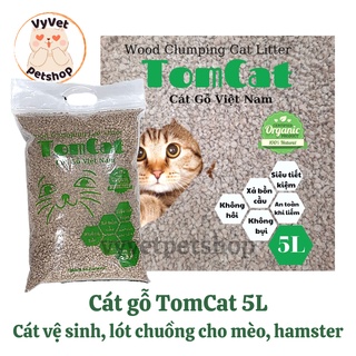 Cát gỗ TomCat - cát vệ sinh cho mèo, lót chuồng cho hamster