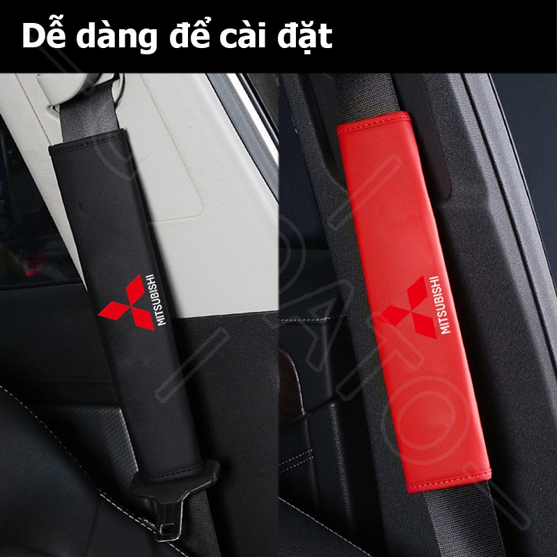 GTIOATO Da DâY Đai An ToàN Ô Tô CàI DâY An ToàN Ô Tô BọC DâY An ToàN Xe HơI Phụ KiệN Ô Tô Trang Trí Oto Phụ KiệN BêN Trong Ô Tô Cho Mitsubishi Xpander Attrage Outlander Mirage Triton Pajero Xpander Cross