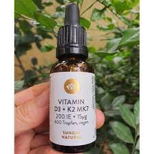 Vitamin D3 K2 MK7 nội địa Đức cho bé từ 6m