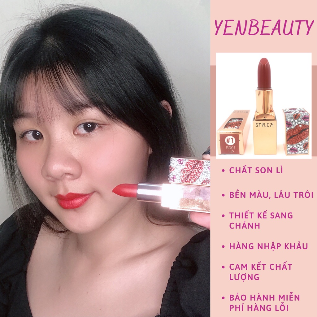 Son môi chính hãng hàn quốc style 71, son lì không trôi dưỡng ẩm mềm môi