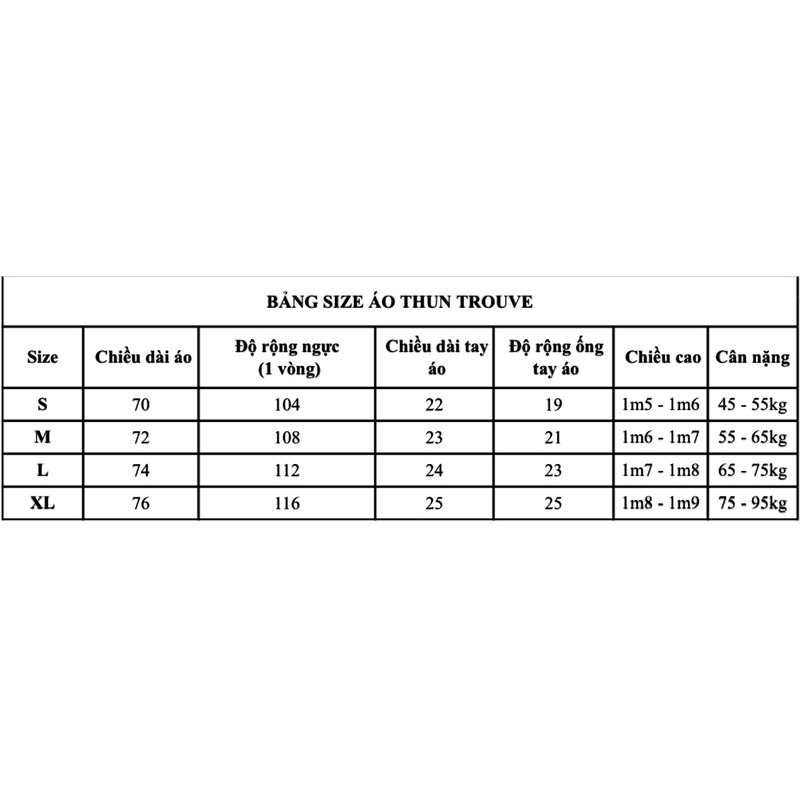 Áo phông oversize Trouve Chất Thun 100% Cotton, thấm hút mồ hôi rất tốt | BigBuy360 - bigbuy360.vn