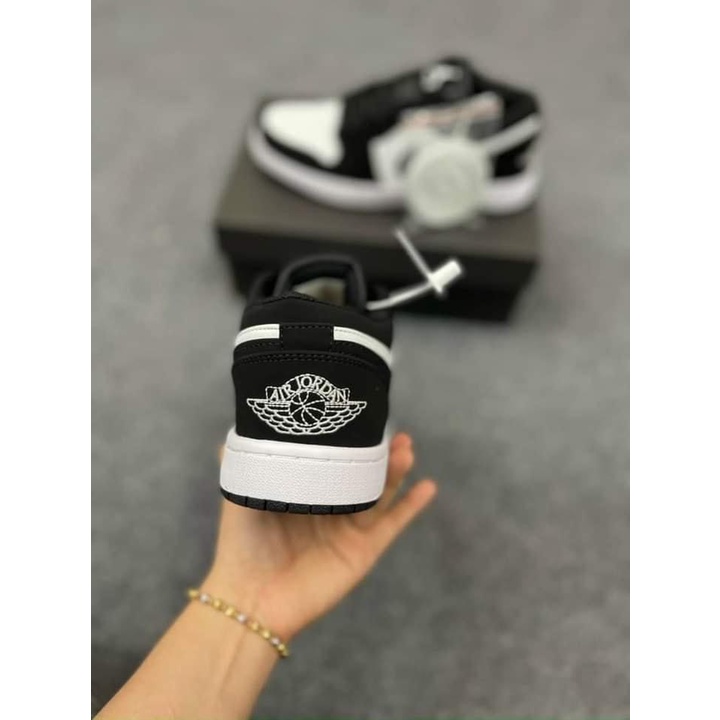 giày jd cổ thấp 2 màu đen trắng cực hót da lộn đủ size nam nữ từ 36-43 [full bill box] | BigBuy360 - bigbuy360.vn