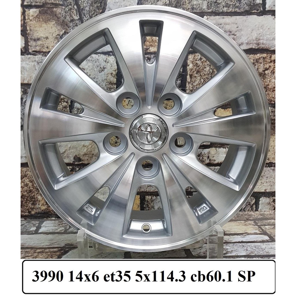 Mâm vành đúc 14inch lắp chuẩn Toyota Innova