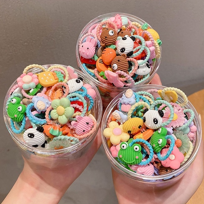 Dây buộc tóc cao su cỡ nhỏ dễ thương phong cách Hàn Quốc cho bé