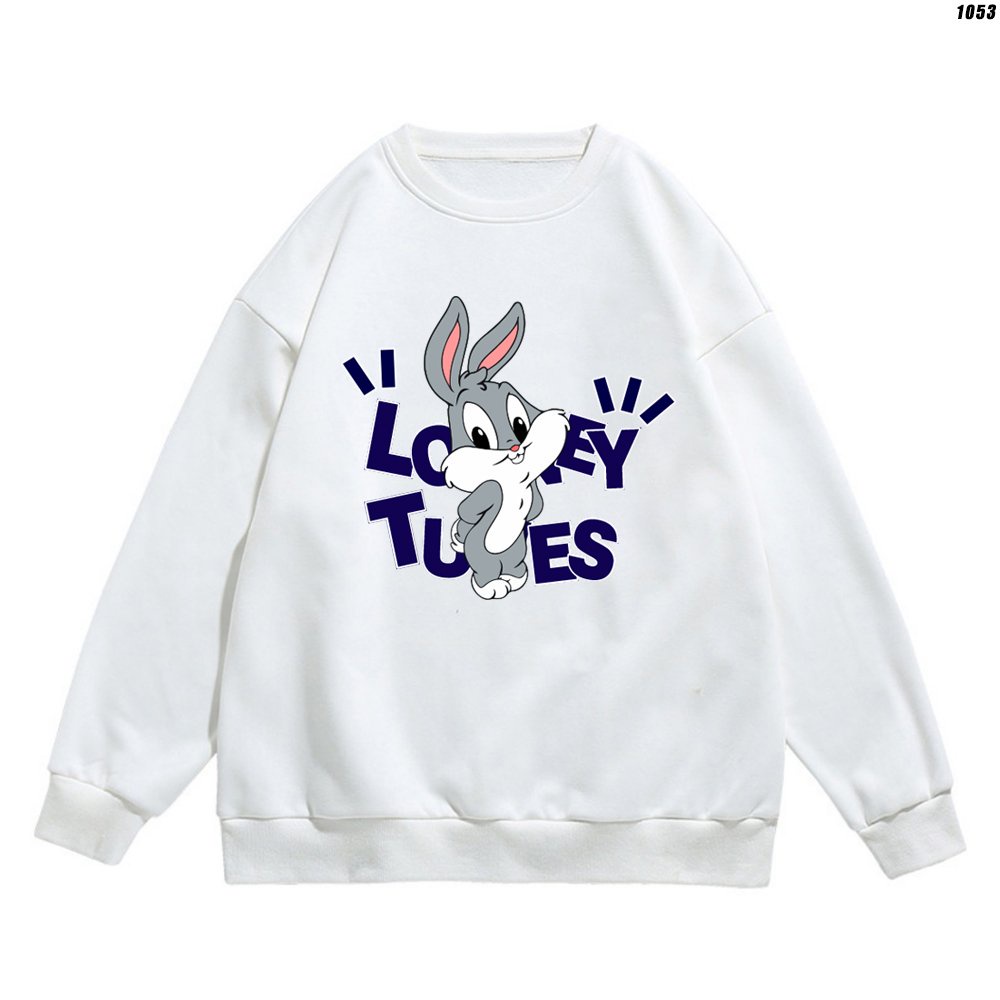 Áo khoác Sweater nam nữ nỉ bông Thỏ Loey 1053 HY KOREA