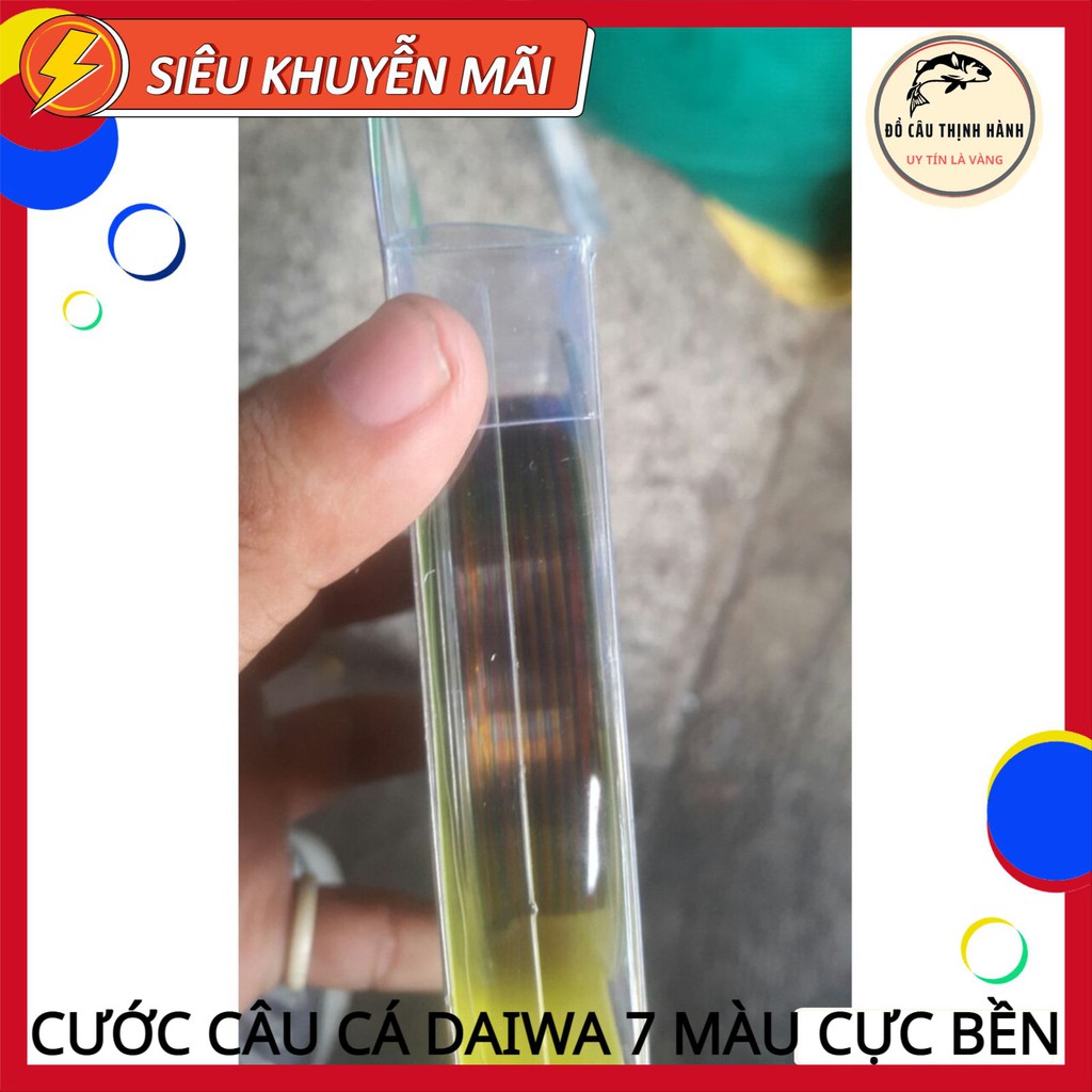 Cước Câu Cá Daiwa 7 Màu Siêu Bền Dài 100m là phụ kiện câu cá không thể thiếu dùng cho các loại máy câu cá Mã TH07