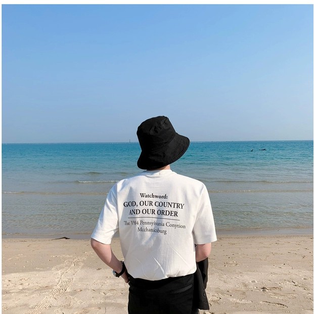 Áo thun Stee WATCHWORD In White Unisex