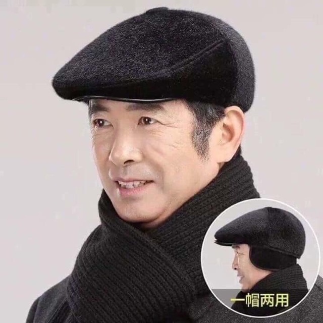 Mũ lông có bịt tai cho bố và ông