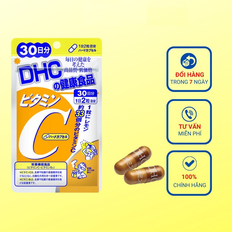 Viên uống DHC Bổ sung Vitamin C Nhật Bản 60V/30 Ngày