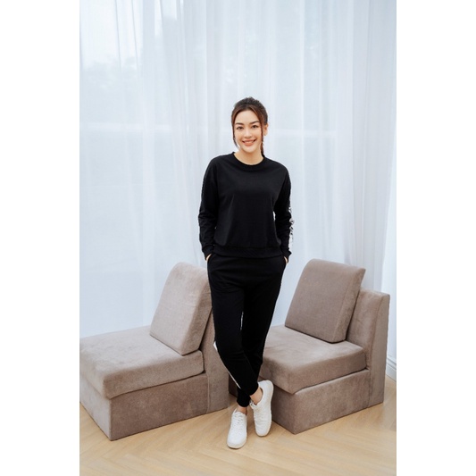 [CHÍNH HÃNG] Bộ đồ thu đông kiểu dáng thể thao đẹp, trẻ trung - SET mặc nhà dài tay quần dài thân gân thoải mái | BigBuy360 - bigbuy360.vn