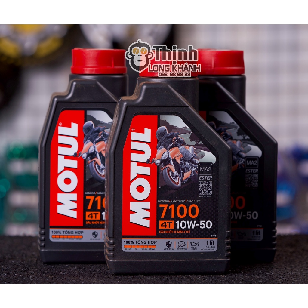 [Mã LIFEAUMAY giảm 10% tối đa 30k đơn 150k] Nhớt Motul 7100 Ester - Dành cho dòng xe số, côn tay