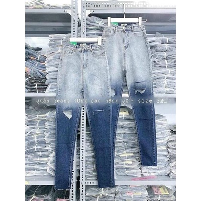 Quần Jeans Bò Loang rách gối cá tính | WebRaoVat - webraovat.net.vn