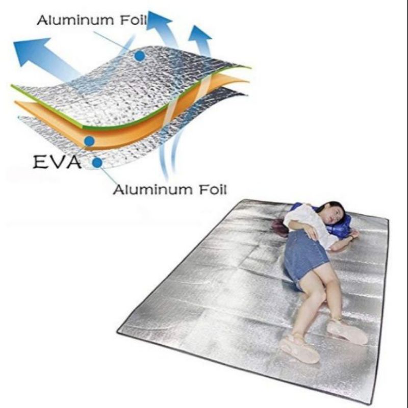 Chiếu đôi 2 mặt bạc 1m55x1m9