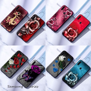 ốp lưng Mềm Họa Tiết Hoa Hồng Cho Samsung Galaxy A10 A20 A30 A50 A10S A20S A30S A50S