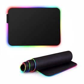 Miếng Lót Chuột Gaming RGB Viền Led Cỡ Lớn / Bàn Di Chuột Chơi Game Led Nhiều Màu.