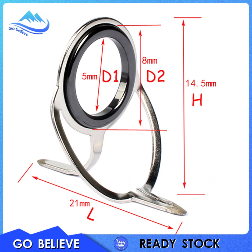 Gói 10 Vòng Dẫn Đầu Cần Câu Cá Hình Oval Đôi