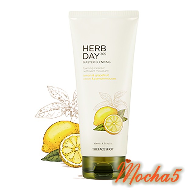 Sữa rửa mặt TFS Herb Day 365 Cleansing Foam The Face Shop 170ml
