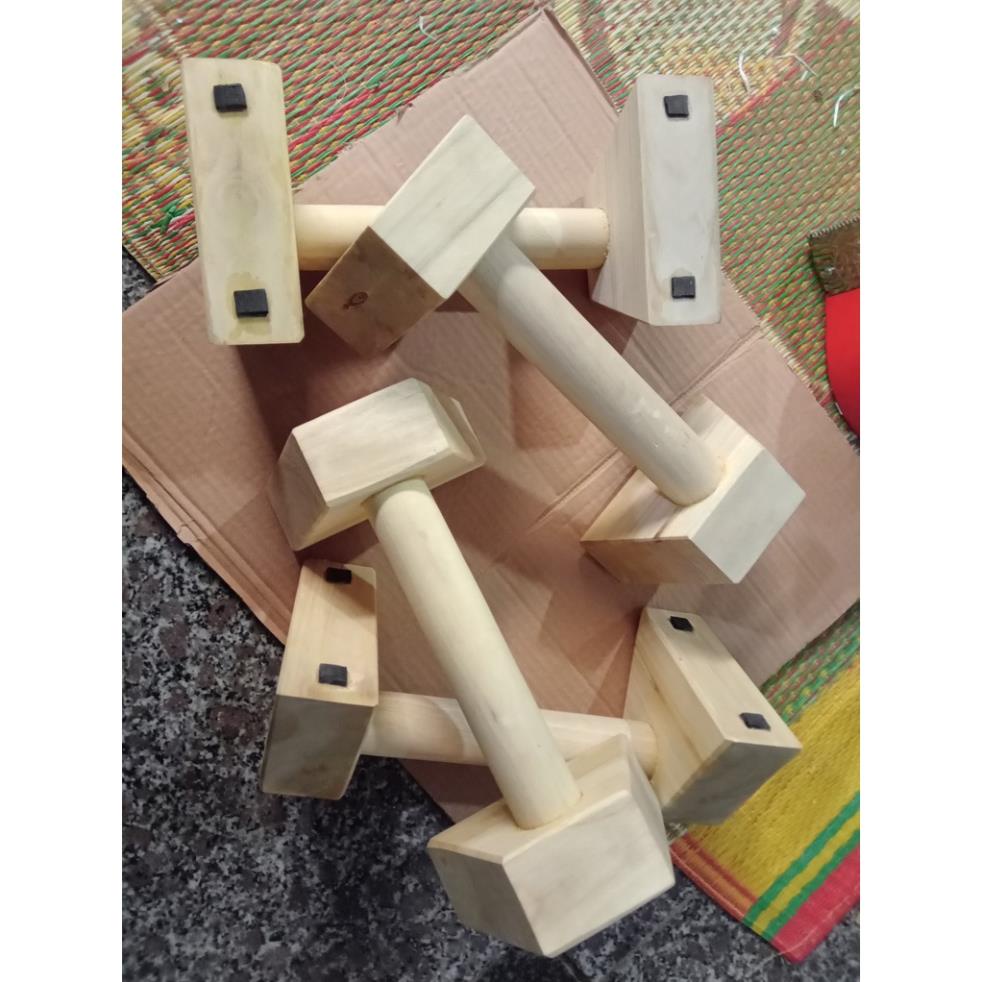 Sỉ  Dụng Cụ Hít Đất gỗ  Parallettes hs