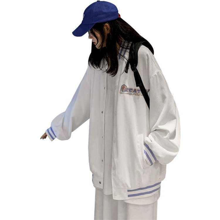 Áo khoác bóng chày cổ tròn tay dài dáng rộng phong cách Hàn Quốc thời trang thu đông mới cho nữ
 | BigBuy360 - bigbuy360.vn