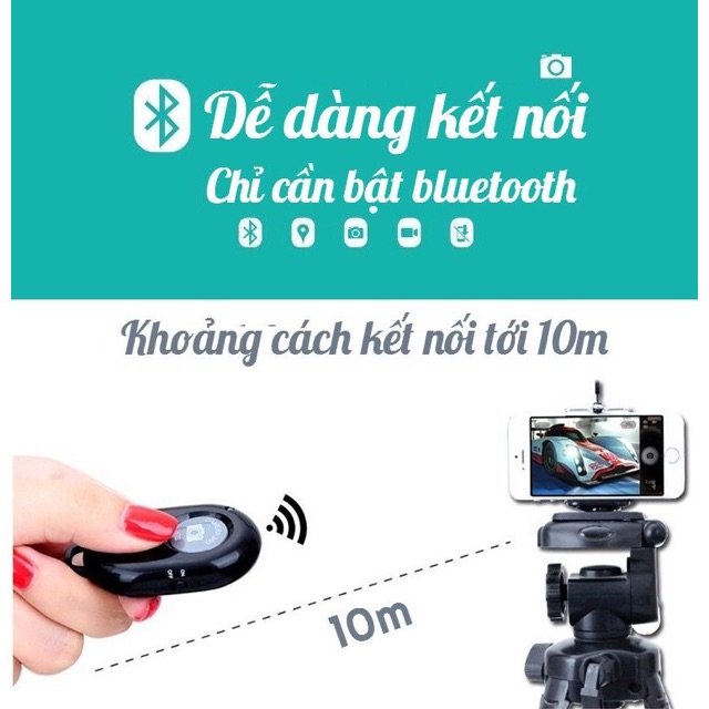 ⚡️FREESHIP HN VÀ HCM⚡️ COMBO GẬY TRIPOD + KẸP MÁY ẢNH + NÚTBLUETOOTH