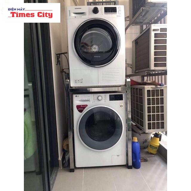 Kệ để máy giặt và máy sấy inox 304 hộp 400x400 để vừa tất cả các loại máy giặt và máy sấy