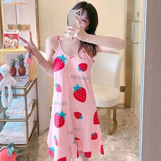 VÁY NGỦ HÌNH SIÊU CUTE ( chất cotton QC )