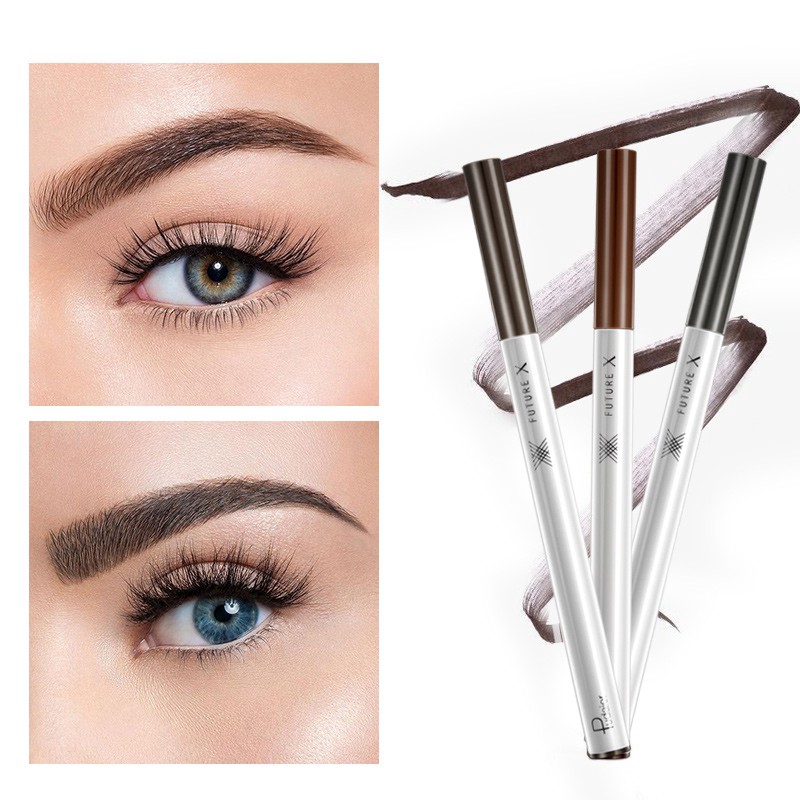 Bút trang điểm lông mày Pudaier 3 màu E3008 sắc không thấm nước 10g